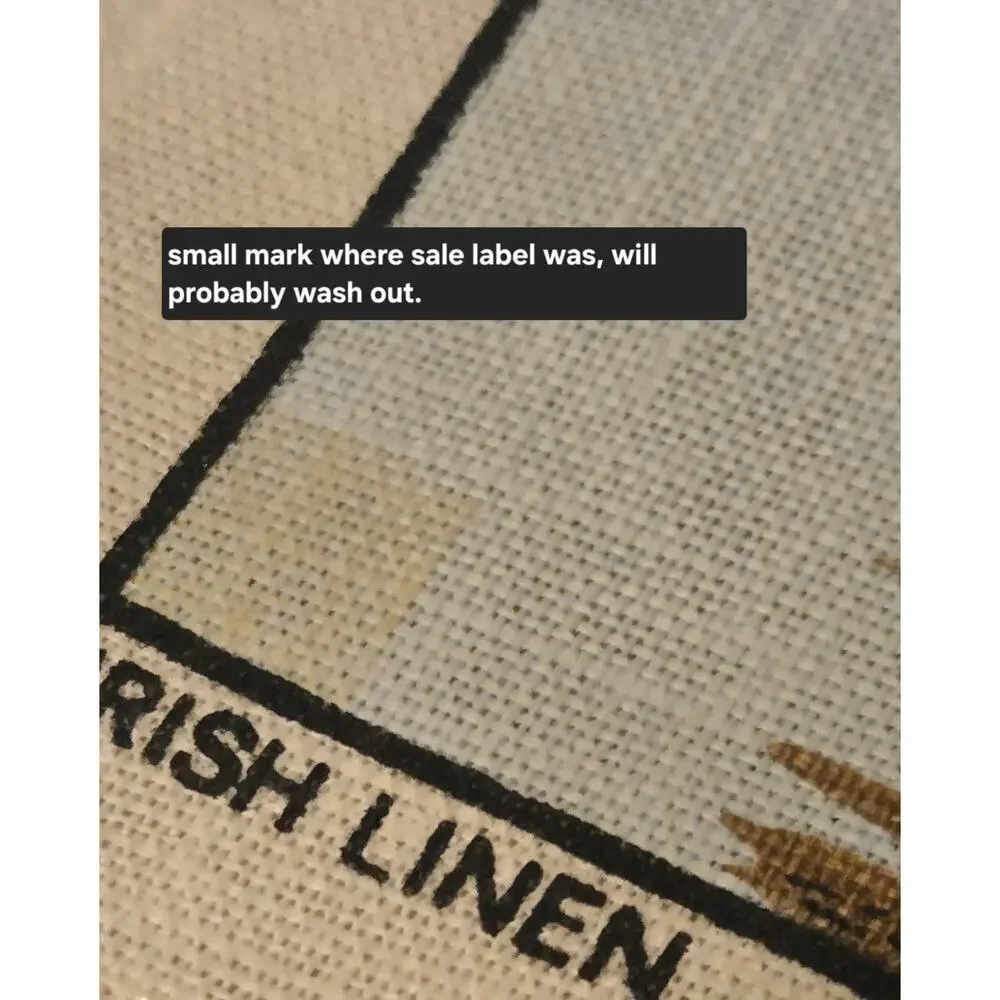 Vintage Irish Lenin Swan Unused Tea Towel by Ulster